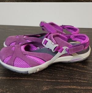 Merrell Women’s Azura Wrap Sandals Raspberry J35320 Adjustable Hiking Outdoor 6